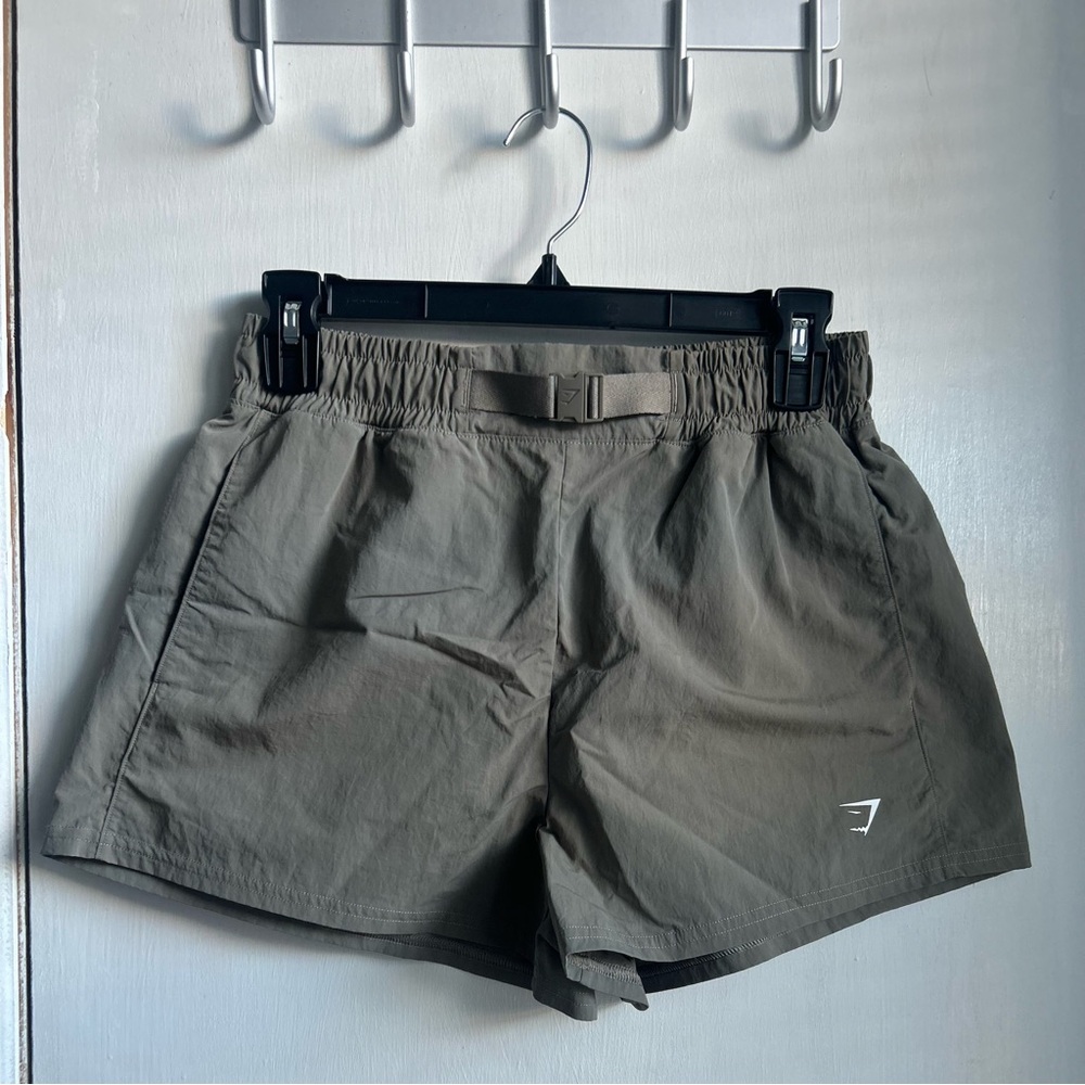 Gymshark Olive/Tan Training Shorts